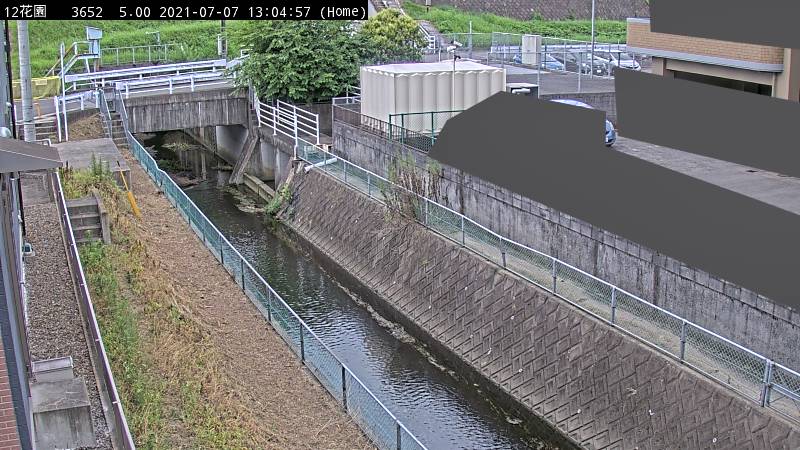 花園 羽屋雨水幹線の平常時の画像です