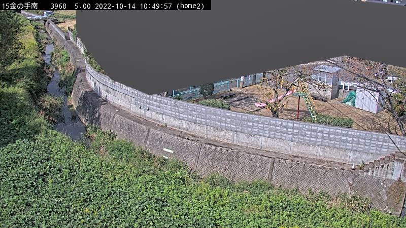 金の手南 鴨園川の平常時の画像です