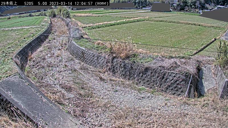 木佐上 小猫川・赤井川合流点の平常時の画像です